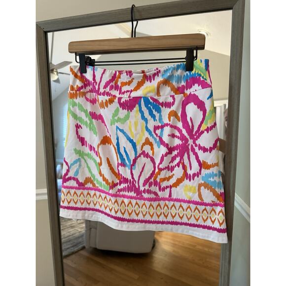 Aryeh Women's Sz M Aryeh Giselle Skort Floral Side Zipper - Picture 3 of 5